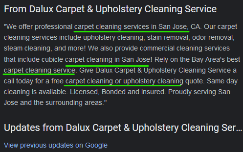 dalux carpet cleaning description